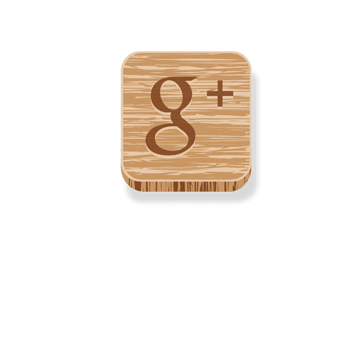 Google más icono de madera Diseño PNG