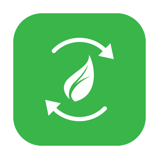 Green leaf recycle.svg Desenho PNG