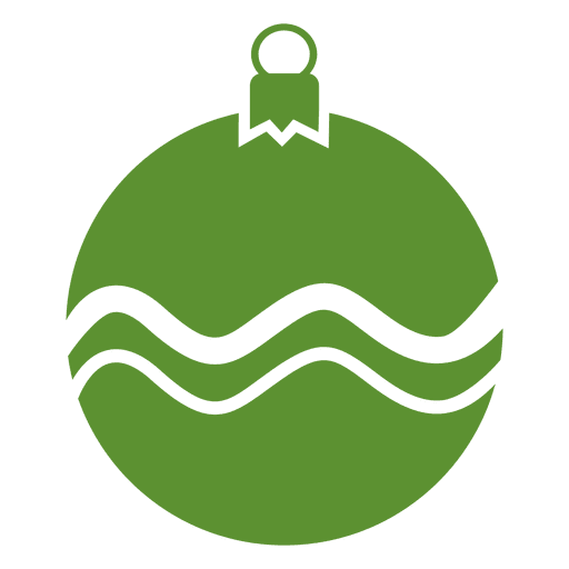 Bola verde de natal Desenho PNG