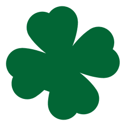 Hoja de trébol verde Diseño PNG