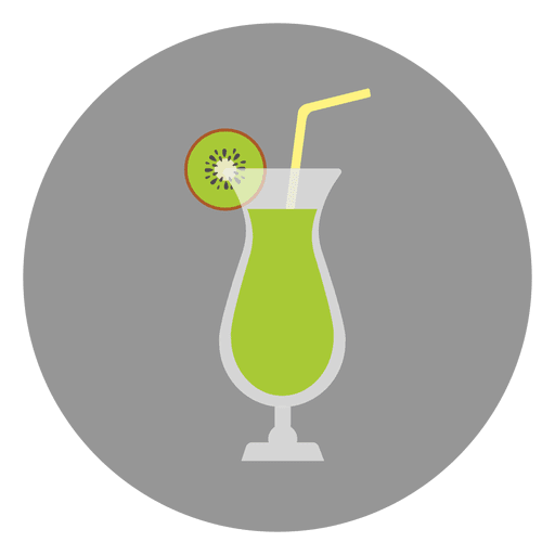 Green cocktail drink