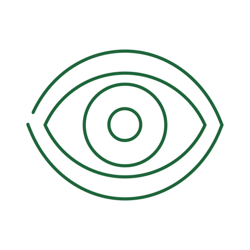 Green eye line icon.svg Desenho PNG