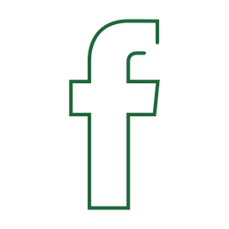 Green Facebook Line Icon Svg Transparent Png Svg Vector