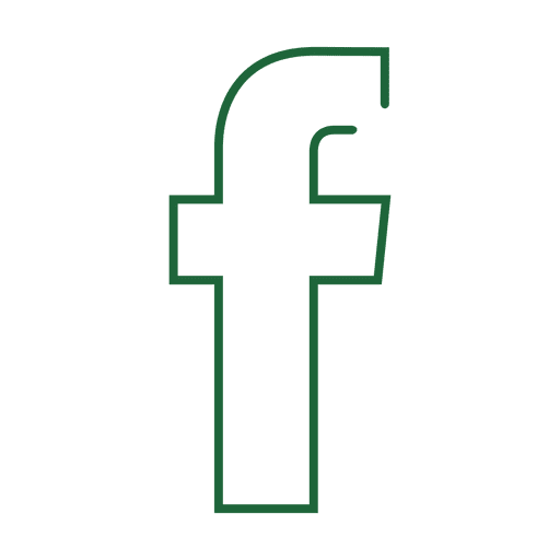 Linha verde do facebook icon.svg Desenho PNG