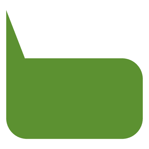 Caixa de di?logo plana verde Desenho PNG