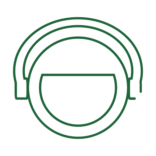 Grüne Kopfhörerleitung icon.svg PNG-Design