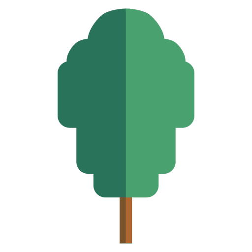 Grüner Origami-Baum PNG-Design
