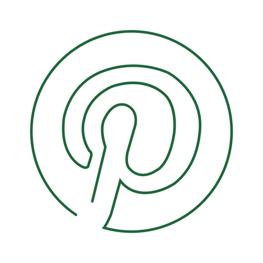 Grüne Pinterest-Rundlinie icon.svg PNG-Design
