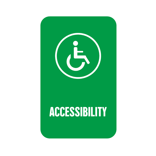 Accessibility Tag PNG Design