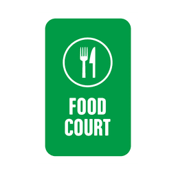 Green Food Service Tag PNG-Design
