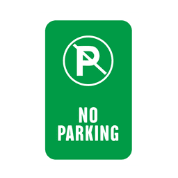 Etiqueta de serviço de estacionamento verde Desenho PNG