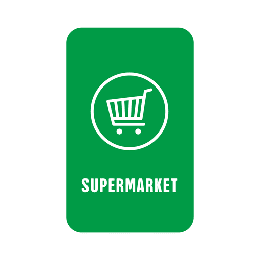 Supermarkt Tag PNG-Design