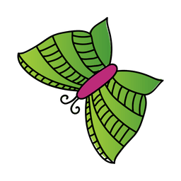 Green butterfly transparent PNG or SVG to Download