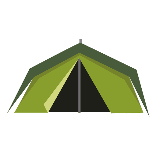 Grünes Zelt-Symbol PNG-Design