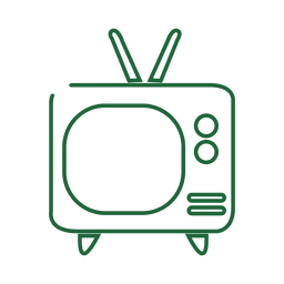 Línea de tv verde icon.svg Diseño PNG