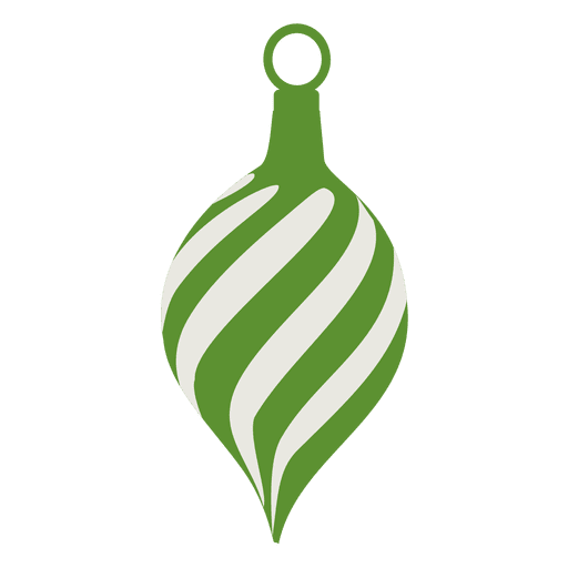 Icono de bola de Navidad verde Diseño PNG
