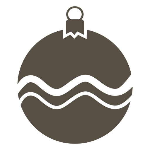 Grey bauble flat icon