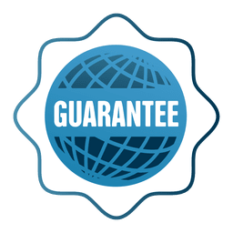 Garantieren Sie das Globus-Verkaufsabzeichen PNG-Design