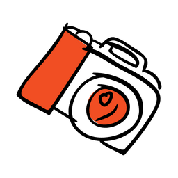 Icono de cámara dibujado a mano Transparent PNG