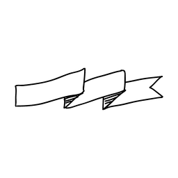 Fita desenhada à mão Desenho PNG