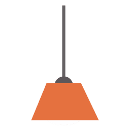 Pantalla de lámpara colgante naranja Transparent PNG