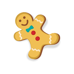 Happy gingerbread man cookie Happy gingerbread man cookie