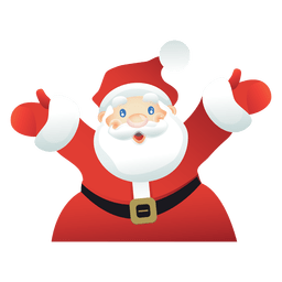 Desenho animado do papai noel feliz Desenho PNG