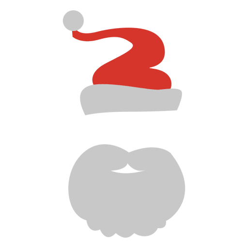 Happy santa face  PNG Design