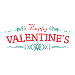 Feliz dia de san valentin Diseño PNG