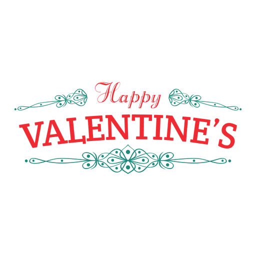 Happy Valentines Abzeichen PNG-Design
