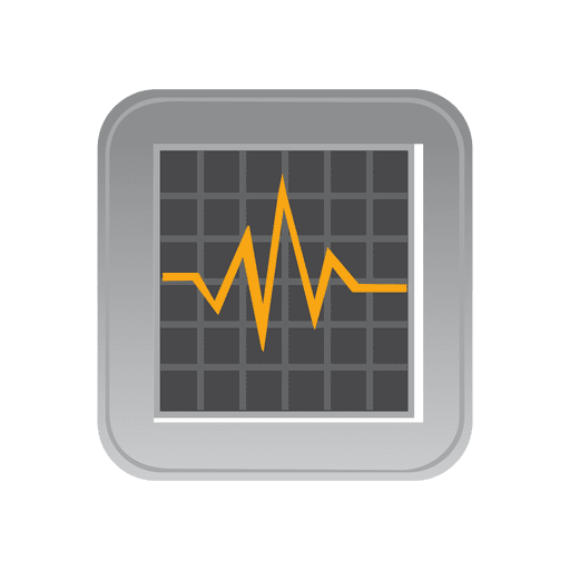 Herzschlag-Monitor-Symbol PNG-Design