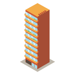 Hochhaus Turmgebäude PNG-Design