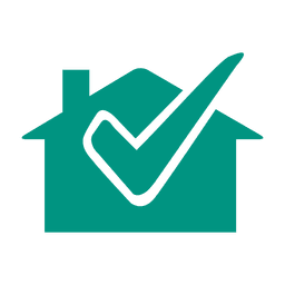 Verificación de casa icono de bienes raíces Transparent PNG