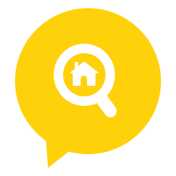 Home magnifying real estate icon PNG Design Transparent PNG