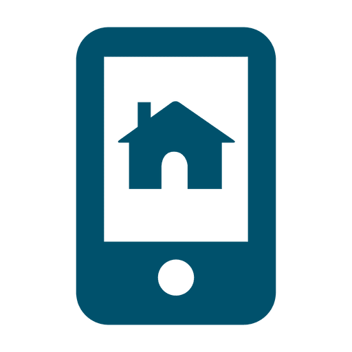 Immobiliensymbol für das Telefon zu Hause PNG-Design