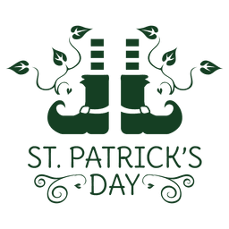 Etiqueta Horseshoe St. Patrick Desenho PNG