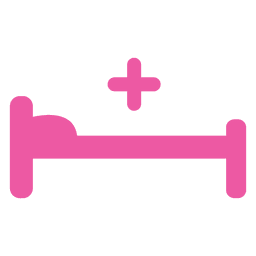 Krankenhausbett flache Ikone PNG-Design