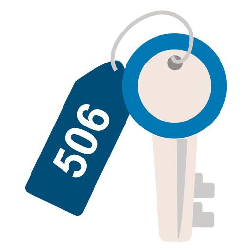 Hotel key travel icon PNG Design