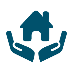 House in hands icon PNG Design