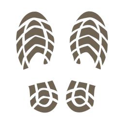Menschliche Fußabdruck-Silhouette PNG-Design