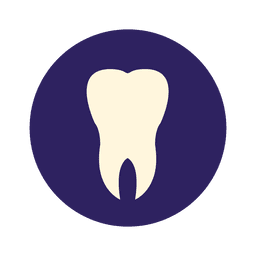 Icono plano de diente humano Transparent PNG