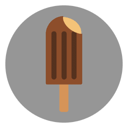 Ice cream circle icon PNG Design