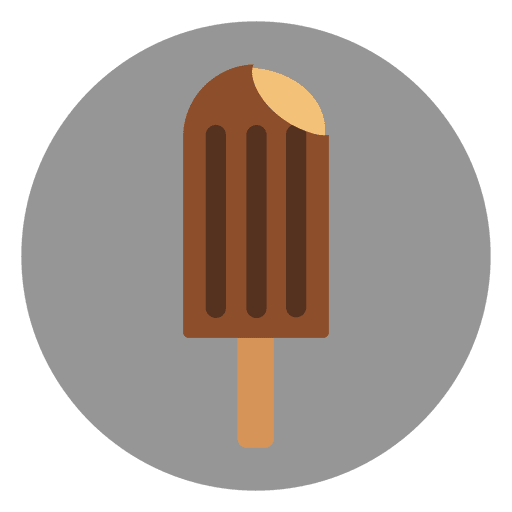 Ícone de círculo de sorvete Desenho PNG