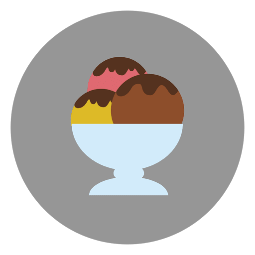 Ícone de xícara de sorvete Desenho PNG