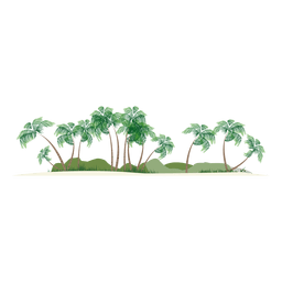 Silueta de la isla Diseño PNG