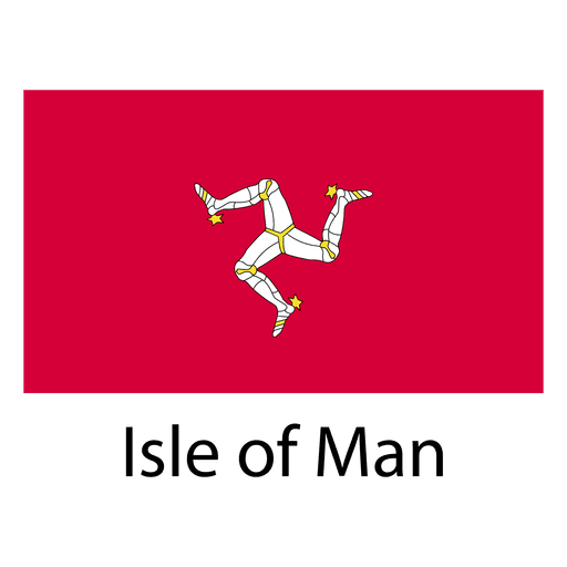 Isle of man national flag PNG Design