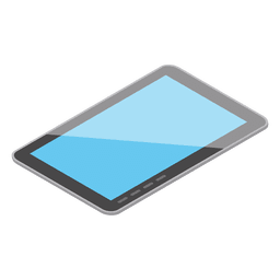 Isometric tablet device PNG Design