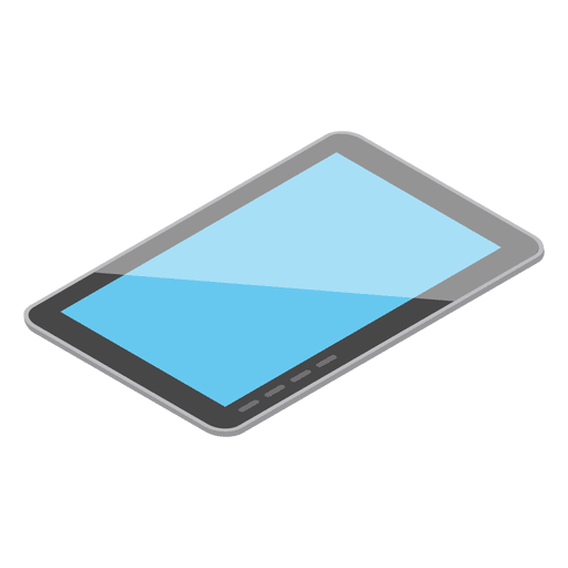 Isometric tablet device PNG Design