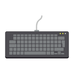 Flat keyboard icon