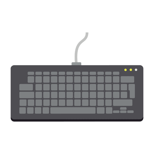 Ícone de teclado plano Desenho PNG